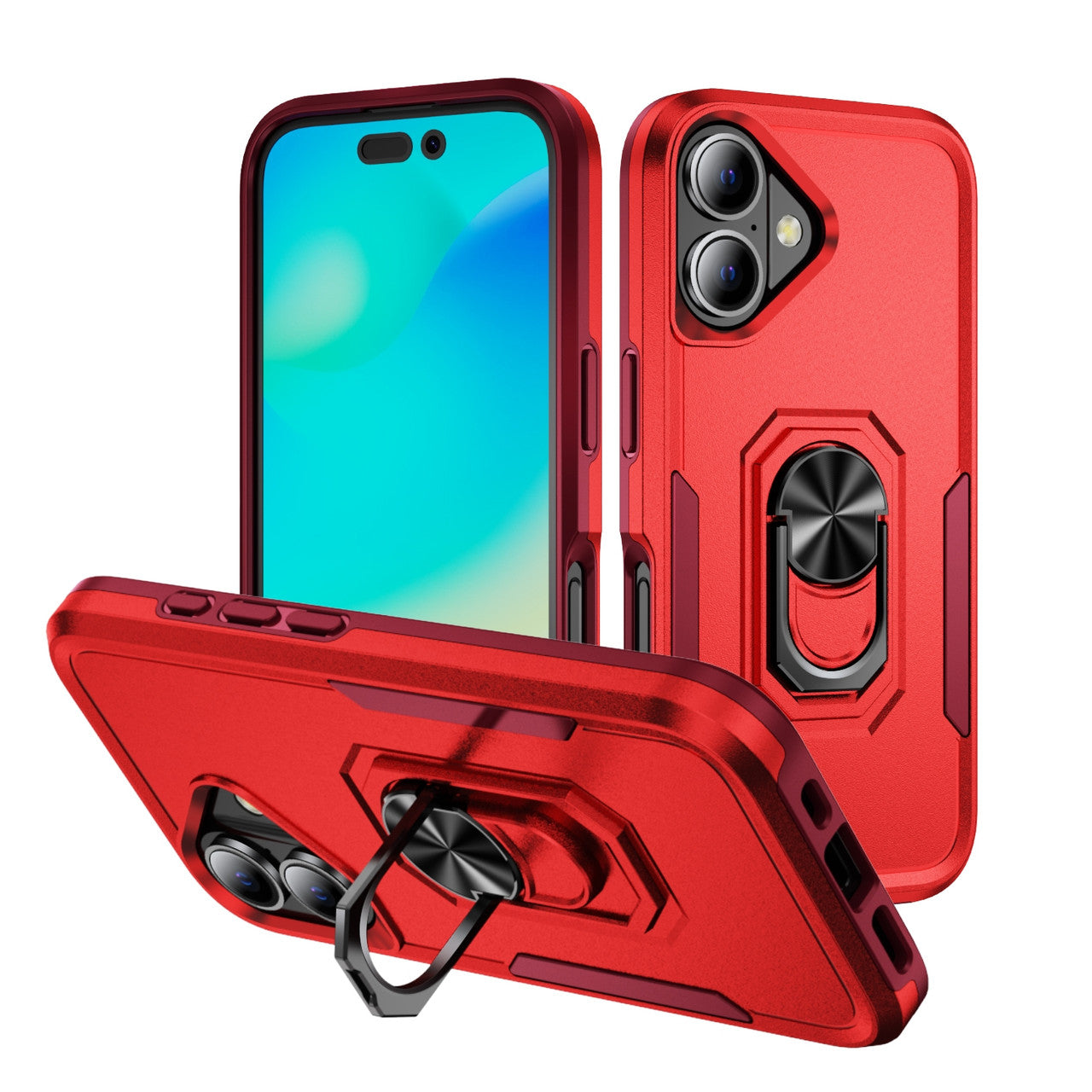 Coque robuste avec anneau pour iPhone 16 Plus Coque robuste avec anneau pour iPhone 16 Plus